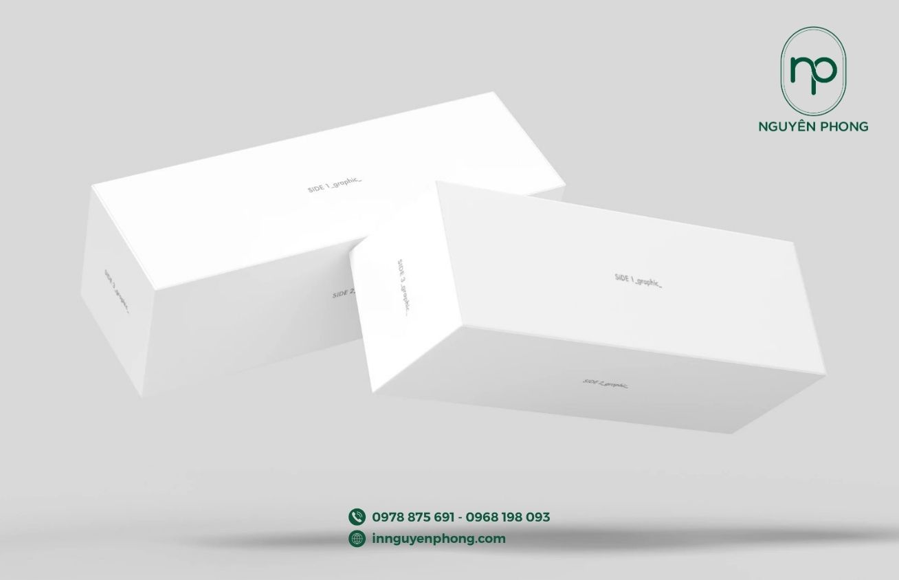 Mẫu hộp cứng đựng kính phong cách đơn giản